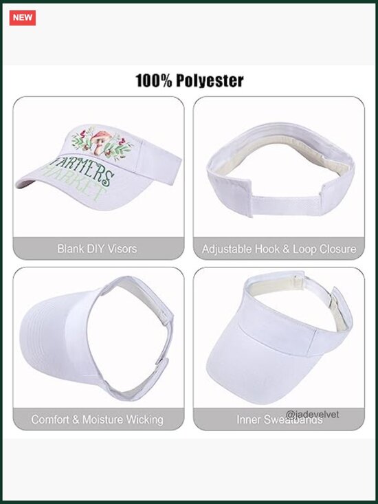 Unisex Adjustable UV Protection Sun Visor Hat for Sports Beach Golf Tennis main image 4
